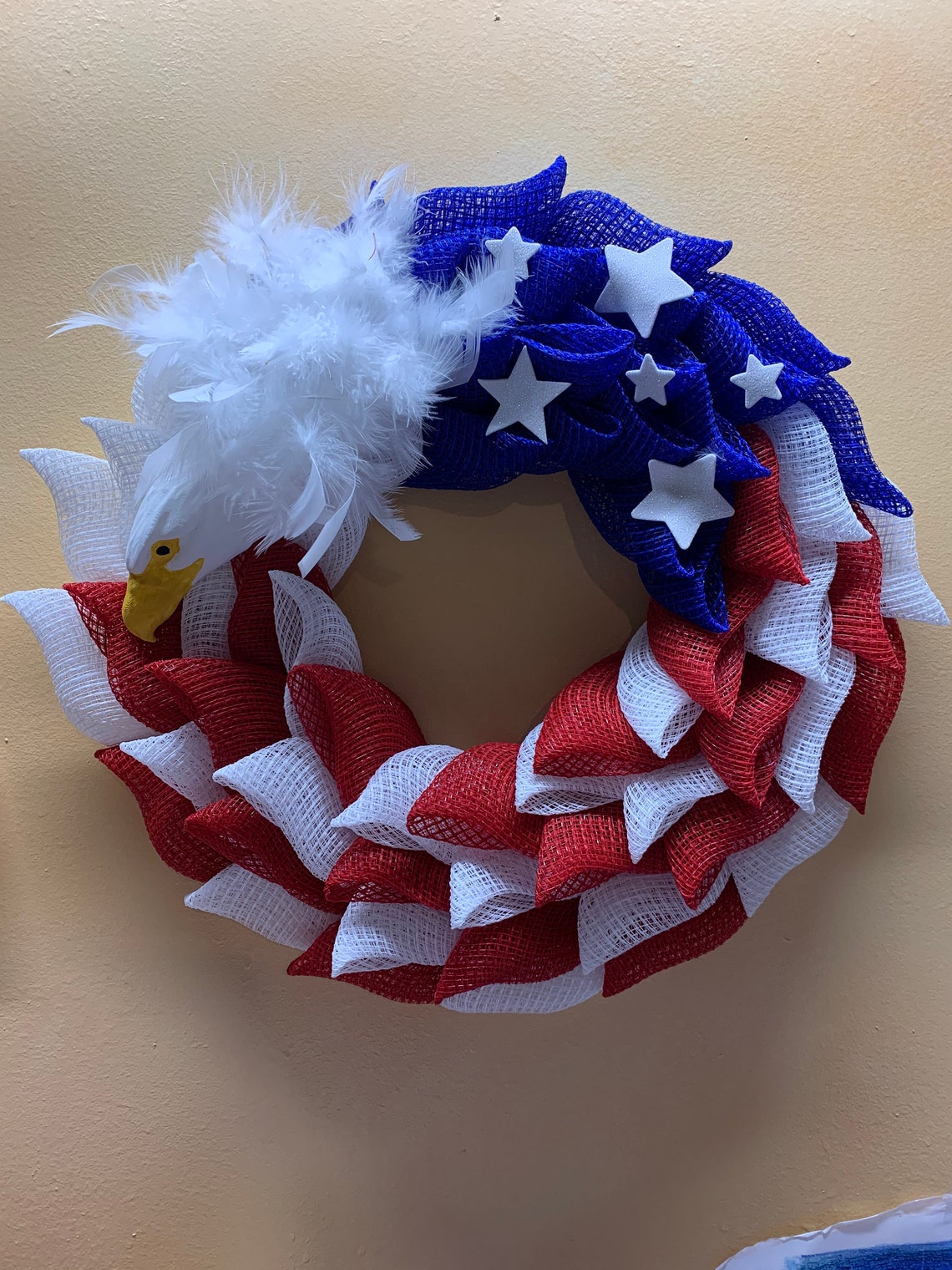 American Eagle Wreath Etsy