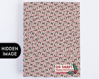 Oh Snap! Happy Holidays Card with Hidden Image