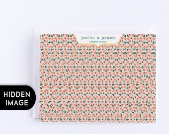 You're A Peach Hidden Image Card