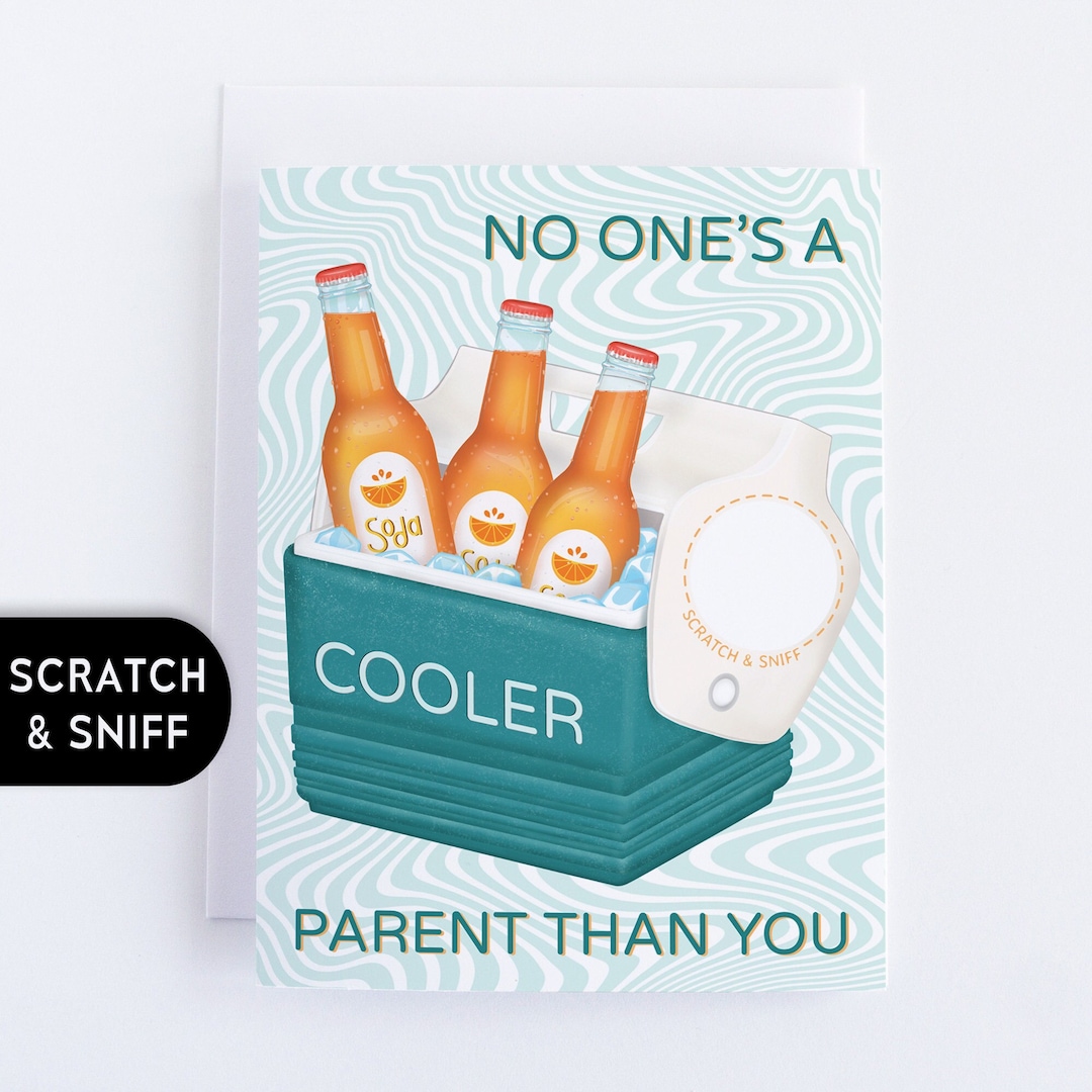Cooler Parent Scratch and Sniff Card - Etsy