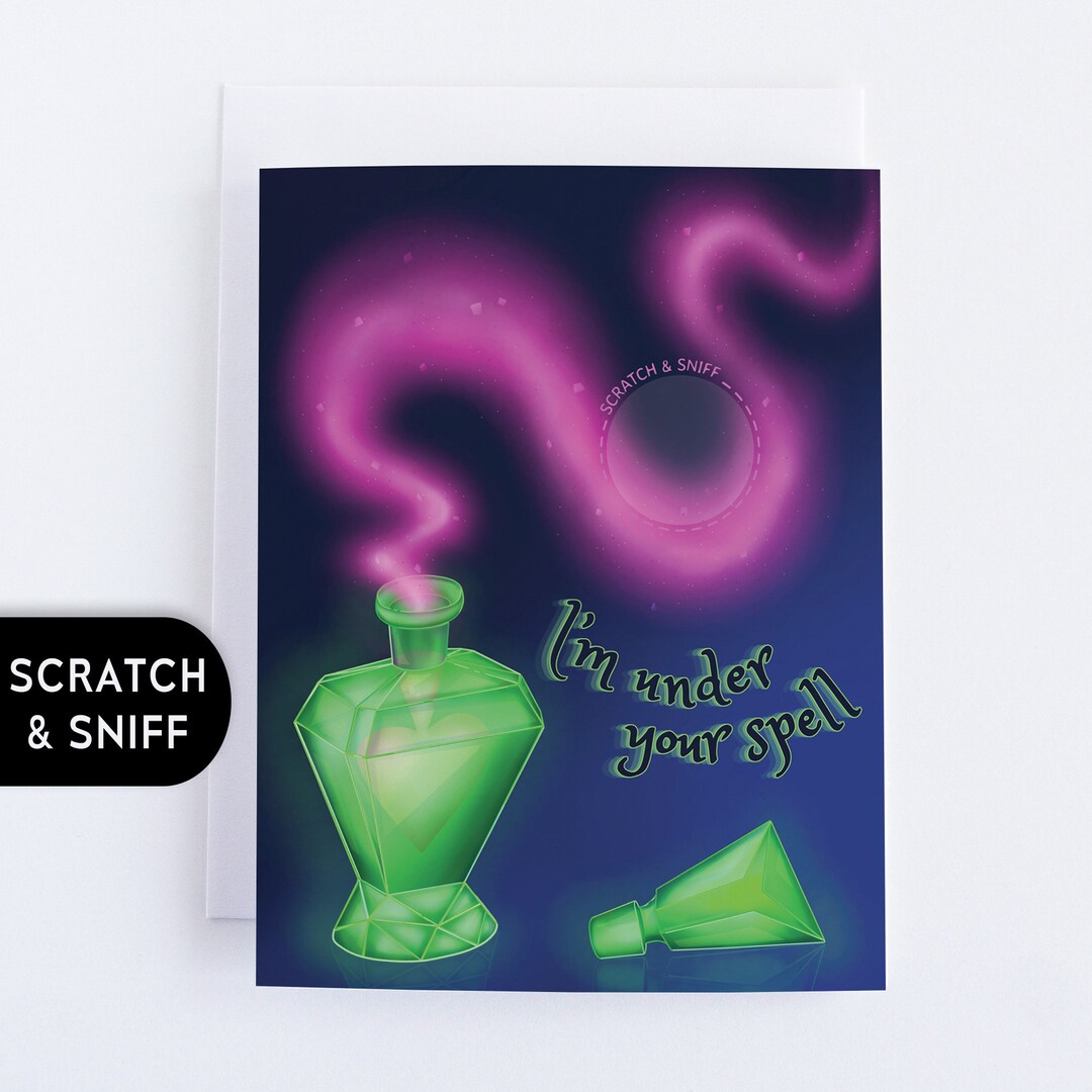 Under Your Spell Scratch and Sniff Card - Etsy