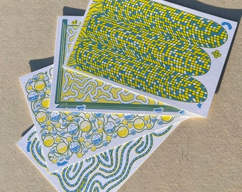 Riso Maze Postcards - 4 pack