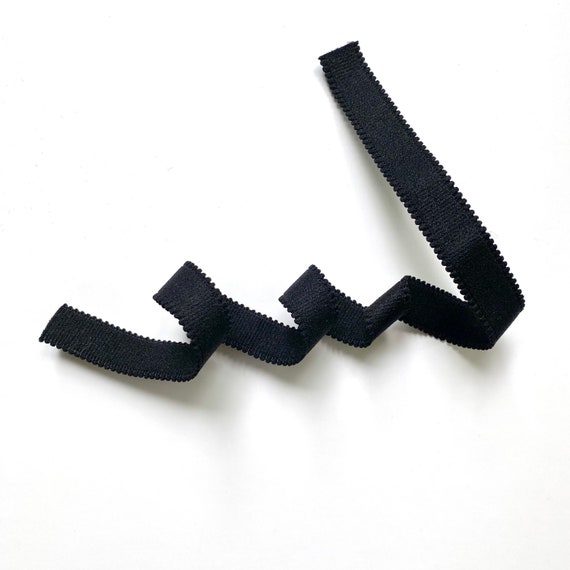 15 Mm / 20 Mm Black Double Picot Edge Elastic for Bra Sewing, 19