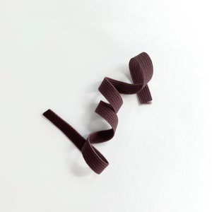 8 mm 5/16&quot; Chocolate brown elastic for bra and knickers, Lingerie elastic, Brown elastic for bra sewing, Narrow bra elastic, Soft elastic
