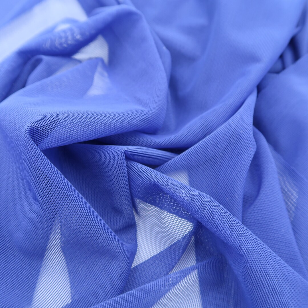Blue Mesh Fabric Soft Mesh Fabric 160 Cm / 63 Wide 4 Etsy
