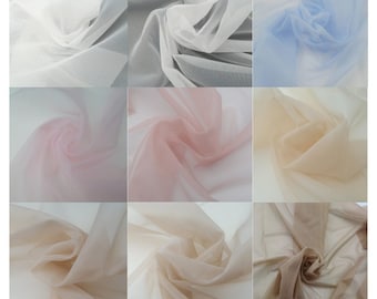 No Stretch Pink Corset Mesh Fabric, Beige Corsetry Sewing, 57" Wide