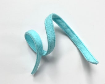 Bright Blue Plush Bra Underwire Casing - 1cm Bra Making Supplies