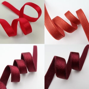 Bretelles rouges élastiques 3/8&quot; ou 10 mm Bretelles de soutien-gorge élastiques en peluche dans le dos Bretelles élastiques pour lingerie Soutien-gorge et sous-vêtements élastiques