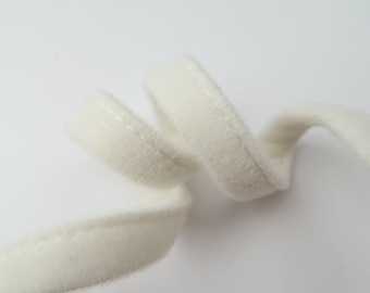 Ivory Plush Bra Wire Channeling: Creamy White Underwire Casing