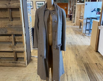 Vintage Plaid "Aquascutum" Reversible Trench Coat