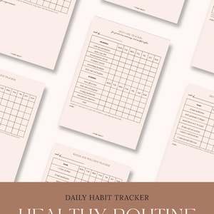 Fitness & Movement Weekly Tracker | Workout Planner | Health Habits Tracker | Digital Download