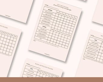Wöchentlicher Tracker für Produktion und Fokus | Tagesplanungs-Blatt | Arbeit von zu Hause aus | Digitaler Download
