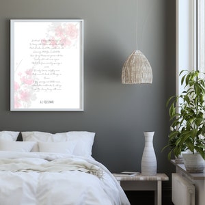 Kunstdrucke | Poem Kunst | Wandkunst | Digitale Downloads | Sofortdownload | Poster | Wanddekoration | Druckbar | Wohnkultur | AE Houseman Zitate