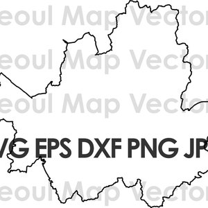 Seoul Karte SVG, Südkorea Karte, Vektor Umriss, Seoul Clip Part, GIS
