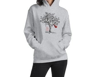 All Too Well Inspired Hoodie | Autumn Scarf Tree Sweatshirt | Indie Folk Music Apparel