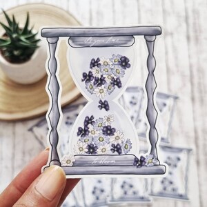 Adesivi in vinile con fiori motivazionali, adesivi con citazione di fiori, adesivi Labtop, adesivi Boho