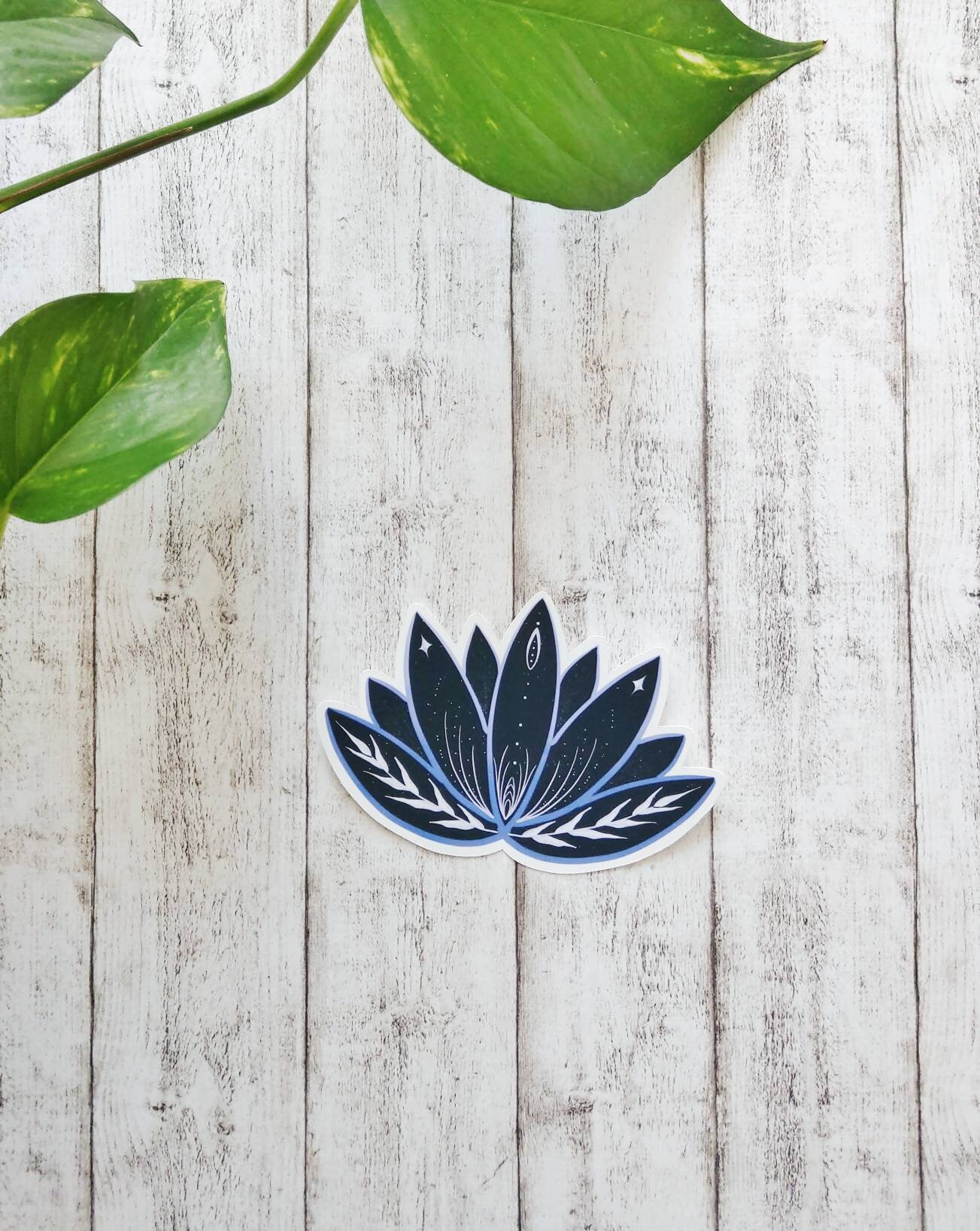 Sticker Lotus Lotus Flower Vinyl Sticker, Yoga Sticker, Laptop Sticker, Boho Sticker ...