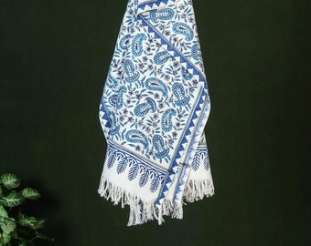 Sanganeri Hand Block Printed Cotton Bath Towel