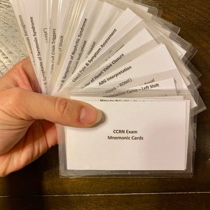 CCRN Mnemonic Cards