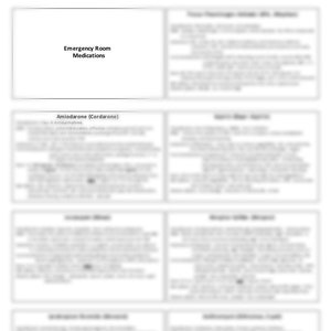 ER Medication Flashcards - DIGITAL