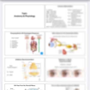 Cartes mnémoniques scolaires CRNA - Anatomie et physiologie