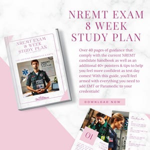 NREMT Prüfung 8-Wochen-Lehrplan - Mauve-Version, Sanitäter, Prüfungsleitfaden, Nationales Register für Notfallmedizintechniker, Zertifizierung