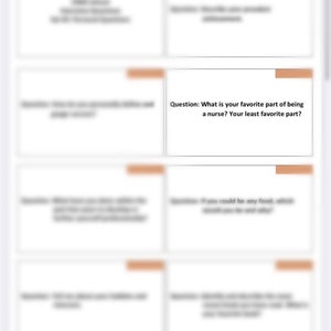 CRNA School Interview Flashcards - Set #3 (DIGITAL)