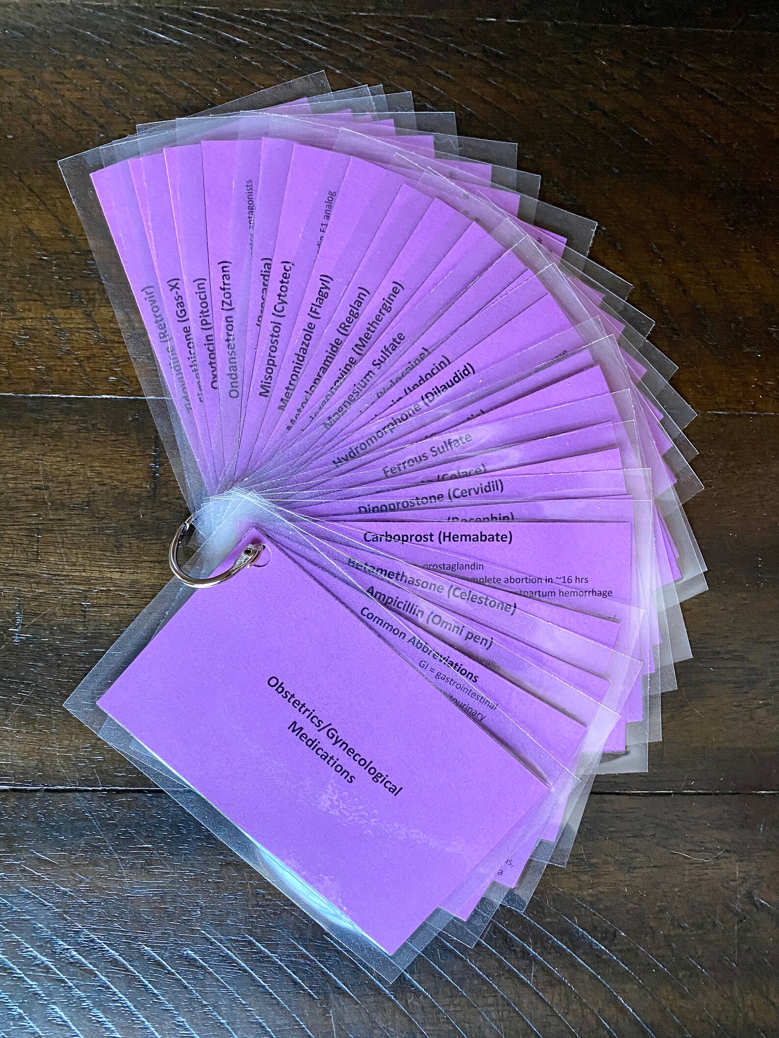 OB Medication Cards - Etsy