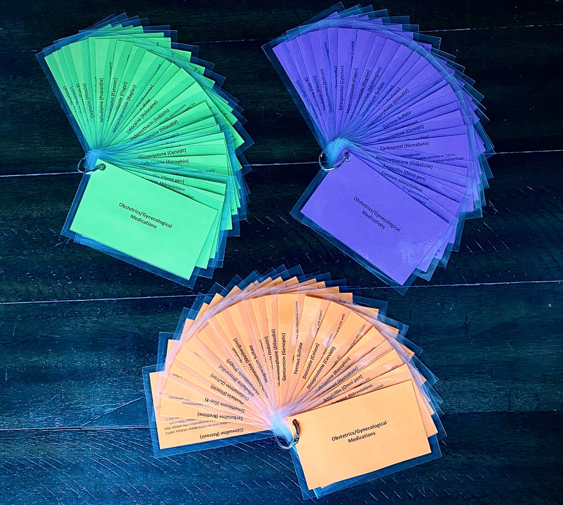 OB Medication Cards - Etsy