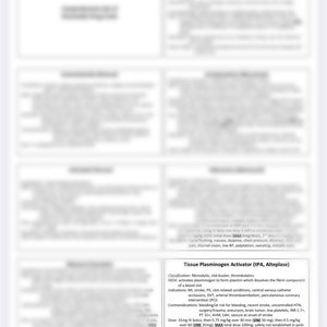 Cartes de médicaments EMT/Paramedic - Version NUMÉRIQUE complète