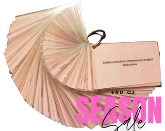 SALE - Pharmacology Medication Cards (Full Set)