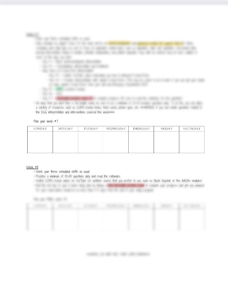 CCRN Study Plan DIGITAL image 5