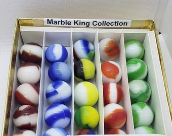 Marbles Bulk Marble King 1 Pound Of 9/16 inch Transparent Mix Marbles 