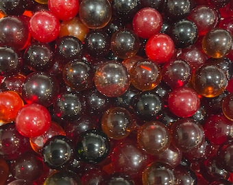 Clearies rojos mixtos: juego de 25