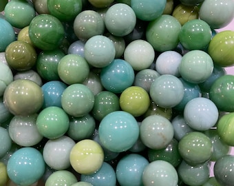 Game Marbles Mixed Green: Set of 25