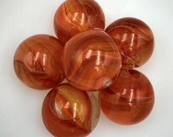 Cat's Eye Red Boulder 1.19" Marble: Set of 1