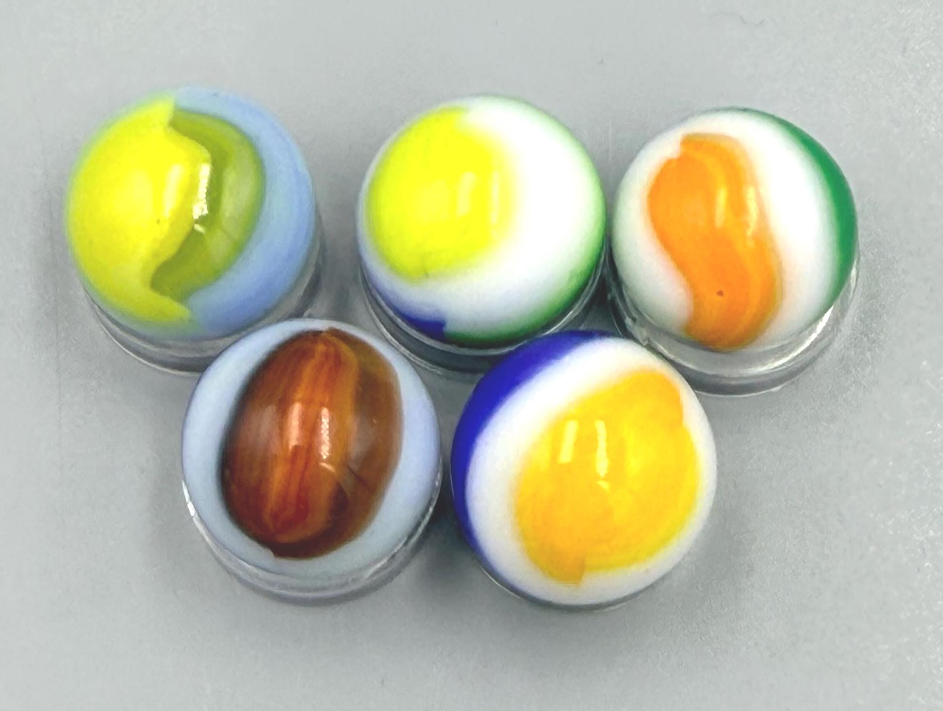 Marble King Multi-color Rainbow Marbles: Set of 5 - Etsy UK