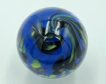 Artian Glass Contemporary Handmade Guinea Style Marble 1.56"