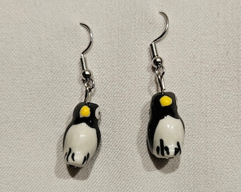 Pendientes colgantes de pingüino