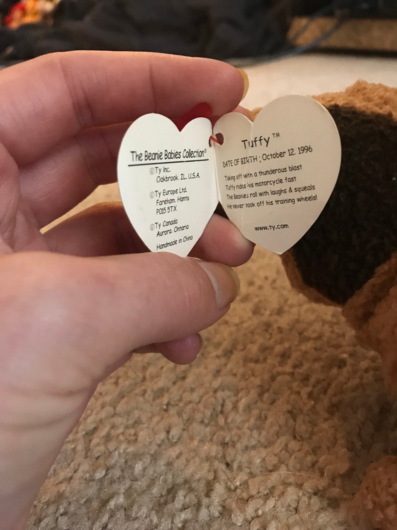 TUFFY 1996 Ty Beanie Baby 3 Tag Errors MINT Condition Etsy