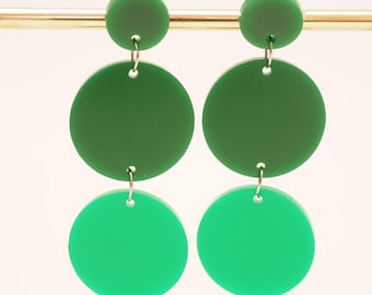 Emerald City chandelier statement earrings