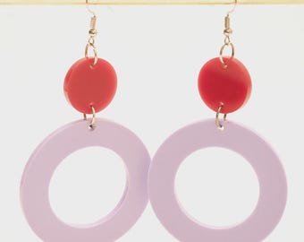 Season for Loving lilac purple burgundy fun dangles