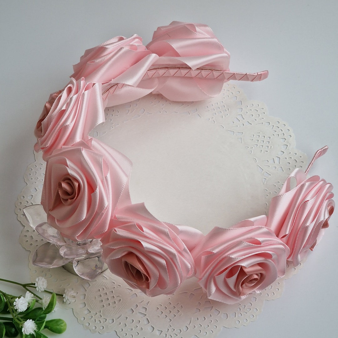 Midsommer Headband Pink Satin main image 0