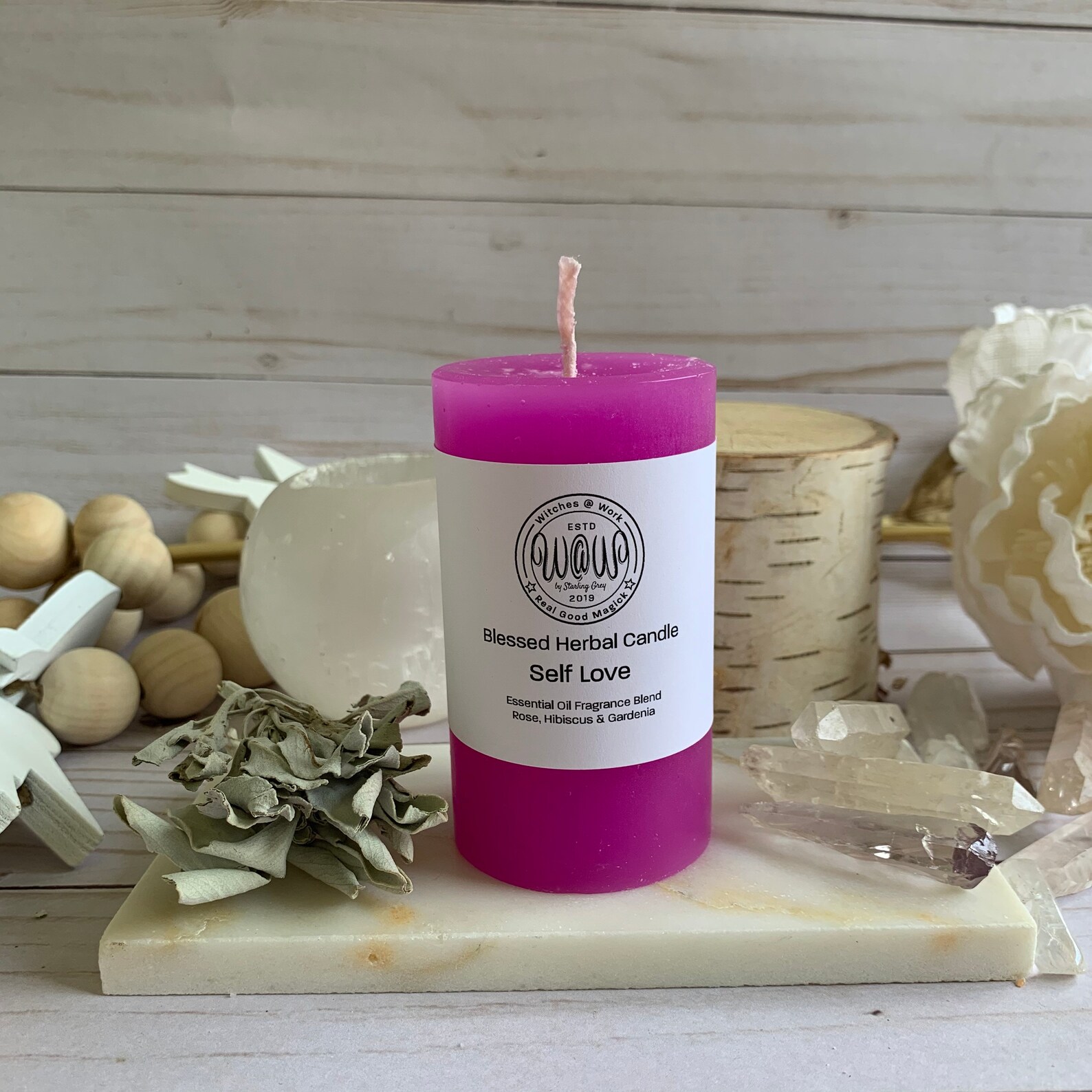 Self Love Candle Blessed Herbal Candle Self Awareness Etsy