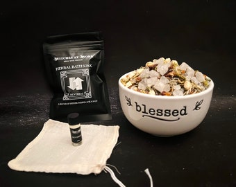 Reversal Herbal Bath Soak Kit | Herbal Bath Salts | Essential Oil & Salt Bath | Reverse Hexes, Jinxes | Send Negative Energy Back To Enemies