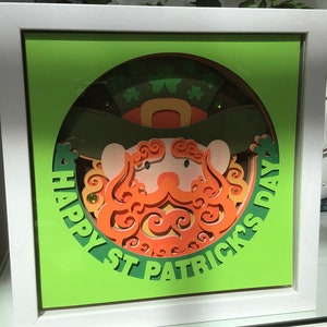 Leprechaun 3D Paper Art Framed