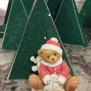 Wooden Painted Rustic Christmas Tree