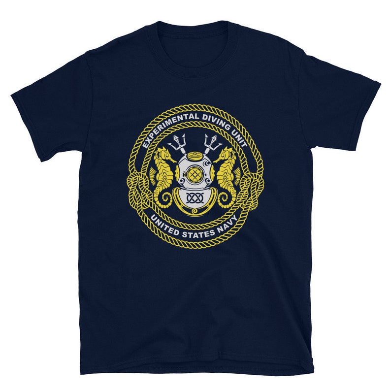 US Navy Deep Sea Diver TShirt Underwater Scuba Diving Etsy