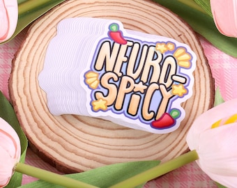 Neuro Spicy Vinyl Sticker - Neurodivergent - Internet Meme - Autism - ADHD