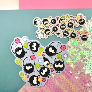 Soot Sprites Vinyl Sticker - kawaii - Studio Ghibli - Spirited Away - Totoro - Japan - Otaku - Star Candy - Anime -  Anime Gift - Cartoon